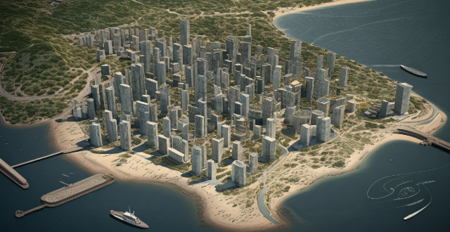 How might rising sea levels due to global warming affect coastal city planning