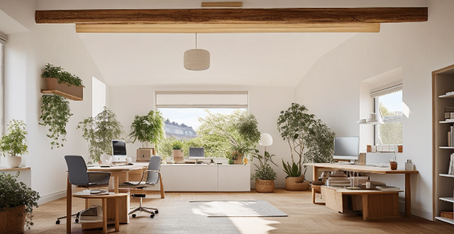 How do office layouts influence employee physical health and activity levels