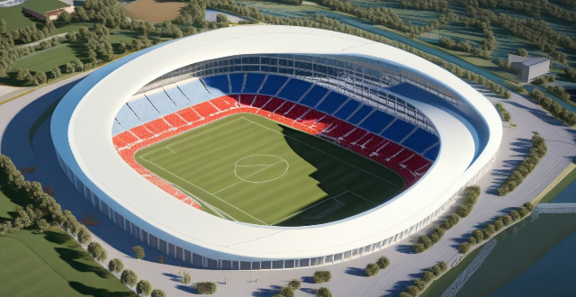 What are the key factors to consider when designing a sports stadium