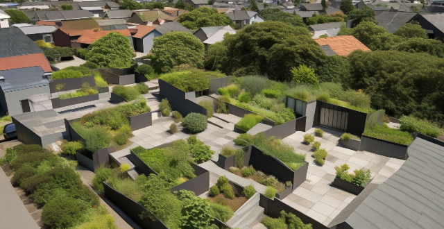 How do green roofs and walls contribute to city greening