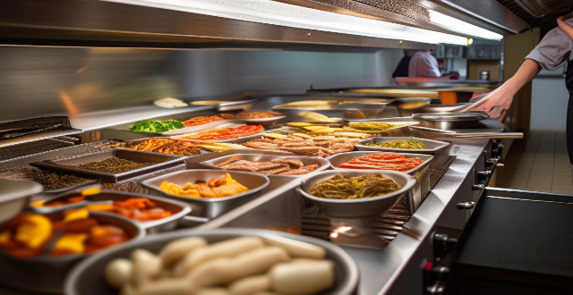 What are the best practices for keeping food warm in a buffet line